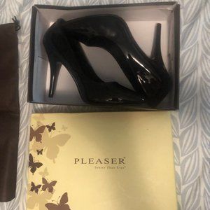 Pleaser Seduce 5 Inch Pumps Black Size 10. Like New.